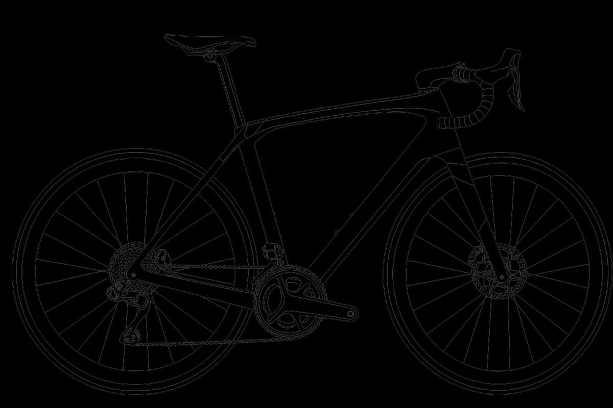 Trek Domane SLR — line drawing