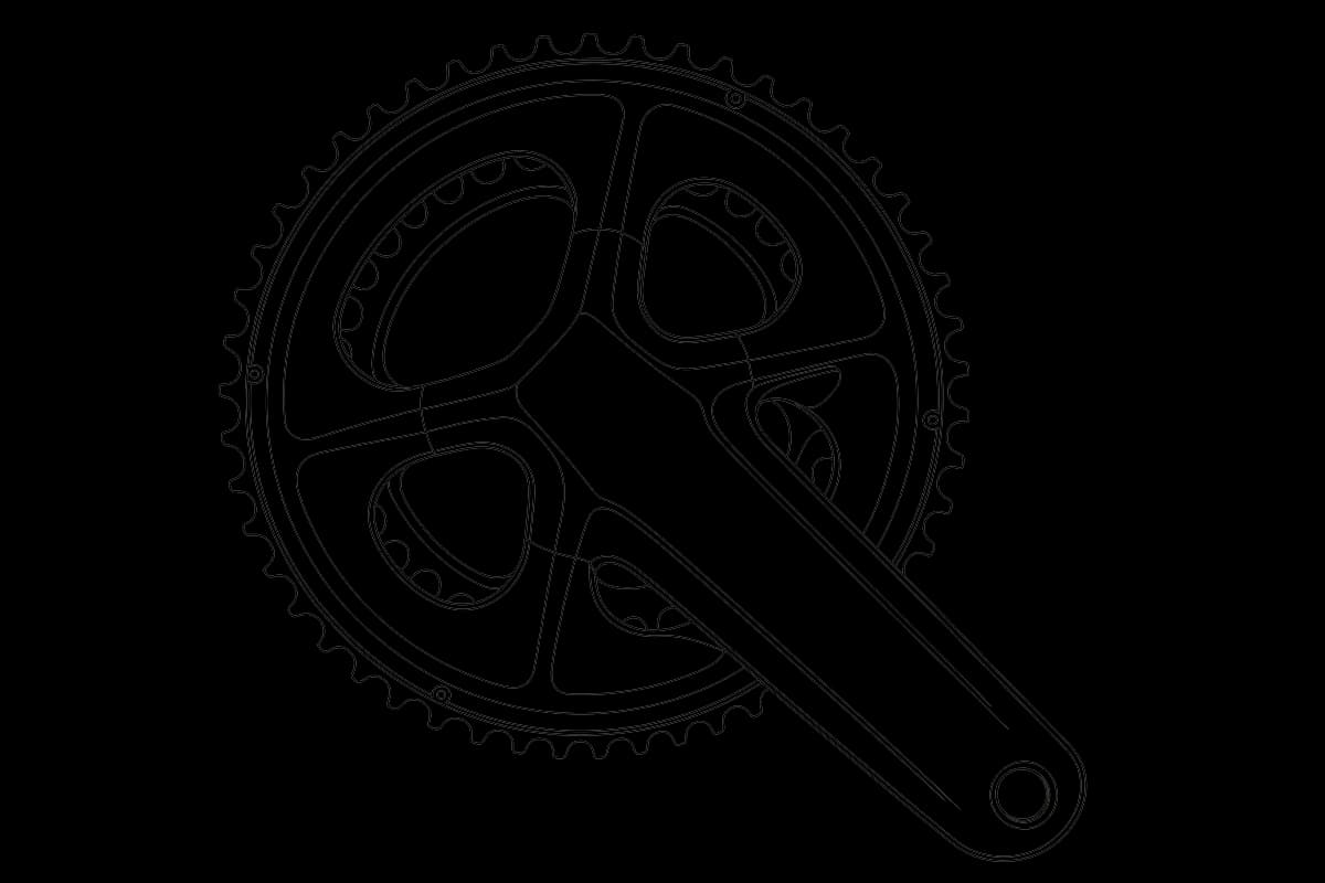 Shimano Dura-Ace Di2 R9200 — line drawing