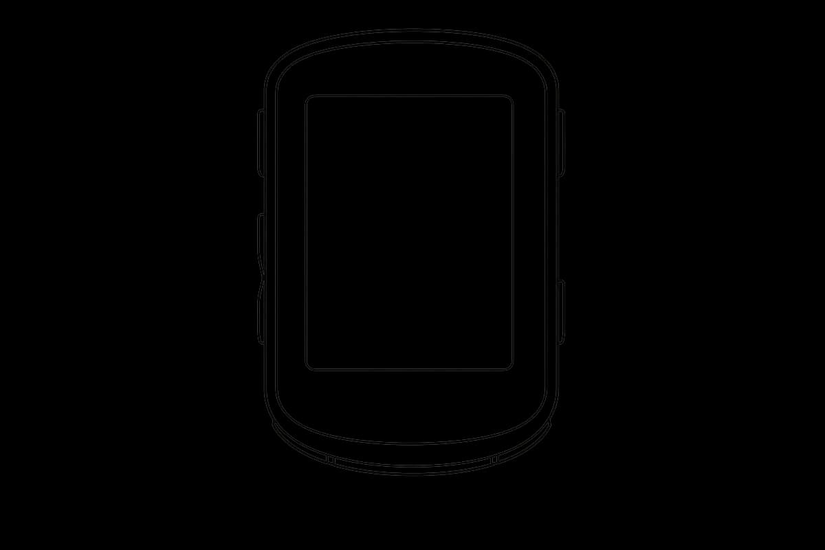 Garmin Edge 840 — line drawing
