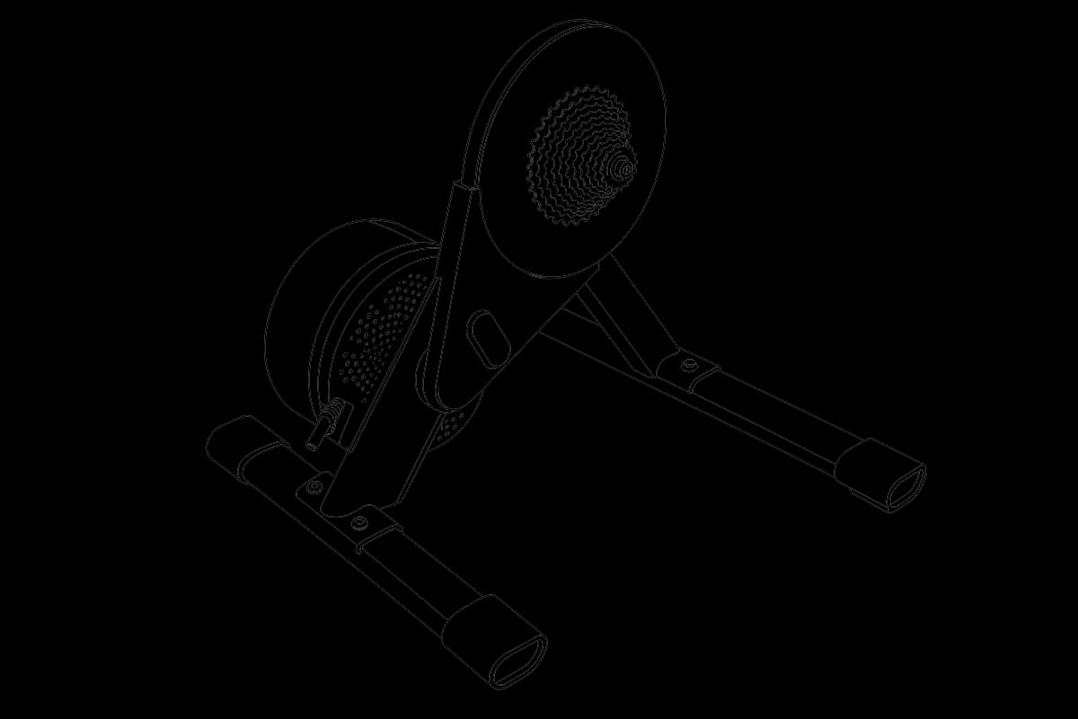 Wahoo Kickr Core — line drawing