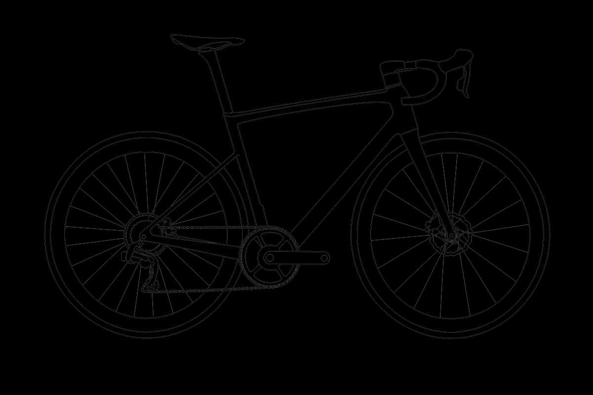 Specialized Tarmac SL8 — line drawing